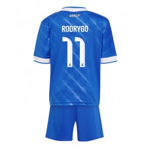 Real Madrid Rodrygo Goes #11 Tredjeställ Barn 2025-26 Kortärmad (+ Korta byxor)